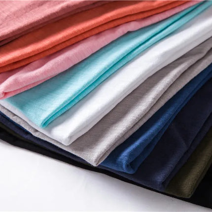 Brand Quality 100% Cotton Men's T-shirt V-neck Fashion Design Slim Fit Solid T-shirts Male Tops Tees Short Sleeve T-Shirt For Men