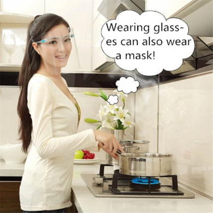 Kitchen Transparent Face Shield Anti-Oil Onion Goggles Dust-Proof Face Protective Mask Mascarilla Reutilizable Cooking Tools