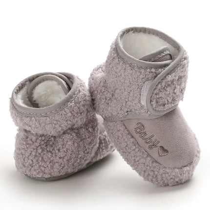 0-18M  Boots For Newborn Baby Girl Snow Boots Winter Thermal Shoes Plush Ankle Boots Winter Baby Boys And Girls Thermal Shoes