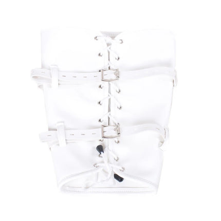 BDSM Bondage Leg Binder,PU Leather Bound Legs Straps Restraint Slave Lockable Ankle Cuff Sex SM Adult Game Sex Toy For Women Men