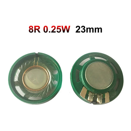 JCD 2PCS 8 Ohm 0.25W 0.5W 16/32Ohm Horn Loudspeaker 8R 16R 32R 20mm 21mm 23mm 27mm 29mm 36mm 40mm Diameter Loud Speaker