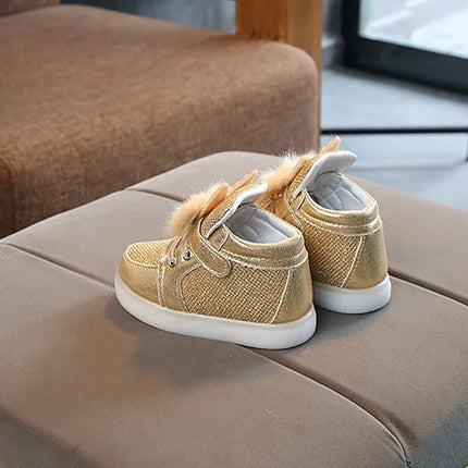 Children's Led Sneakers Girls Glowing Kids Shoes for Girls Luminous Girls Sneakers Baby Kid Shoes with Backlight Sole