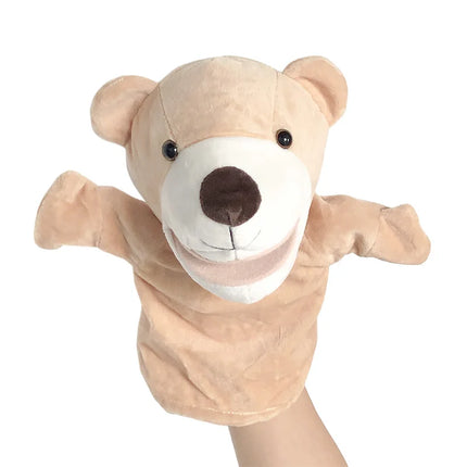 Animal Hand Finger Puppet Plushed Doll Educational Baby Toys Fox Bear Shark Simulator Soft Stuffed Toys Anime Doll Game For Girl