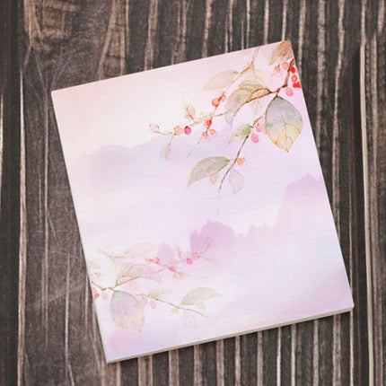 1PCS Cartoon Portable Retro Square Tearable Notepad Message Sticky Notes Notebook Stationery Child Gift Office&School Supplies