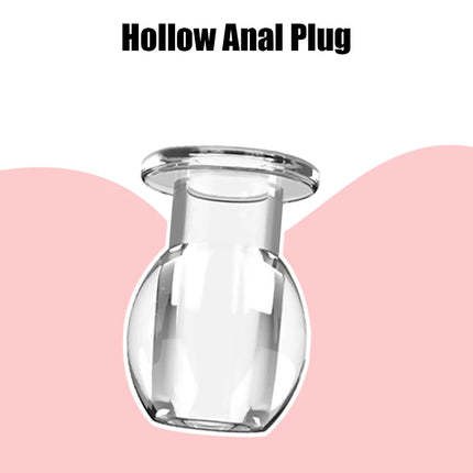 Transparent Hollow Anal Plug Butt Dilator For Women Vaginal Expander Men Medical Washer Douche Enema Sex Toys Adult Games Erotic