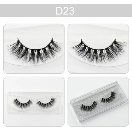 LEHUAMAO 3D Mink Eyelash Fluffy Cross Thick Natural Fake Eyelashes Lashes Dramatic Makeup Eye Lashes Handmade False Eyelash