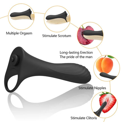 Double Penetration Realistic Dildo Silicone Vibrator Butt Plug Prostate Massager Adult Products For Couples - DILDO
