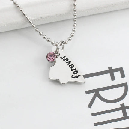Best Friend 3/4 Piece Set Necklace BFF Necklace Female Love Friendship Pendant Choker Fashion  Men And Women Jewelry Gift 2025