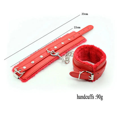 BDSM Bondage Restraint Fetish Slave Handcuffs Ankle Cuffs Adult Games Erotic Sex Toys For Women Men 18 Couples Role Play Cosplay
