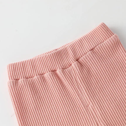 Baby Girls Leggings Cotton Big PP Pants Spring Autumn Kids Girls Pants Fashion Solid Long Trousers Children's Pants 2024 New