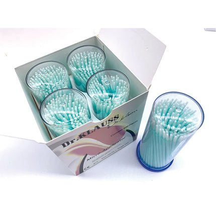 100PCS/Pack Long Head Bendable Micro Brushes Lash Applicator  Eyelash Mascara Glue Cleaning Brush Makeup Tools