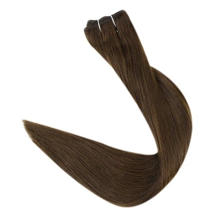 Full Shine Human Hair Weft Extensions Hair Bundles 100g Sew In Silky Straight Remy Skin Double Weft For Salon