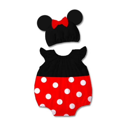 New Cartoon Baby Boys Girls Costume Newborn Mickey Minne Kids Baby Jumpsuit Mickey Stitch Donald Duck Summer Newborn Jumpsuit