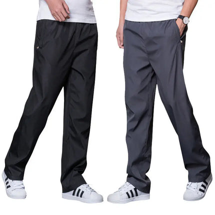 Spring Summer Men's Sportwear Casual Mens Joggers Pants Loose Straight Trousers Large Size Sweatpants Fashion Tracksuit Men