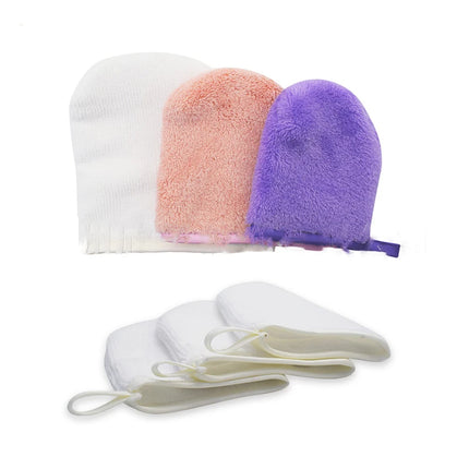 Reusable Makeup Remover Glove Microfiber Facial Cleaning Glove Soft Face Cleaner Towel Pads Face Deep Cleaning Skin Care Tools