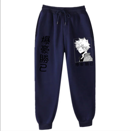 2021Japanese anime My Hero Academia Katsuki Bakugo Harajuku Men's Pants Print Joggers Male Trousers Casual Sweatpants sweatpants