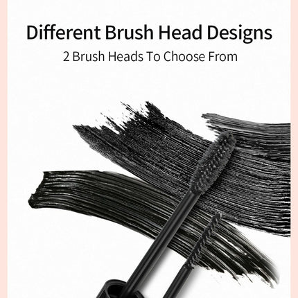 QIBEST Black Mascara Eyelashes Mascara 4D Silky Eyelashes Lengthening Eyelashes Makeup Waterproof Mascara Volume Eye Cosmetics