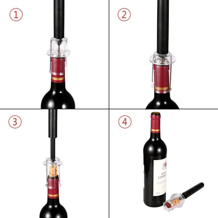 Air Pump Wine Bottle Opener Air Pressure Vacuum Wine Stopper Beer Lid Opener Corkscrew Corks Out Tool  Kitchen Accessories