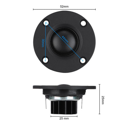 AIYIMA 2Pcs Tweeter 2 inch 6 Ohm 30W Dome Silk Film Tweeter Hifi Treble Speaker Audio Loudspeaker With Heatsink