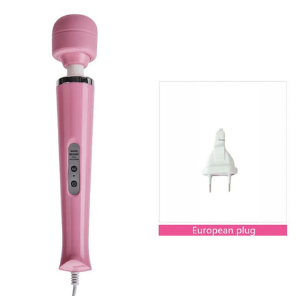 BLACKWOLF New 10 Speeds Magic Wand Massager Big Magic Wand Massage Stick AV Vibrators Sexy Clit Sex Toys for Women European plug