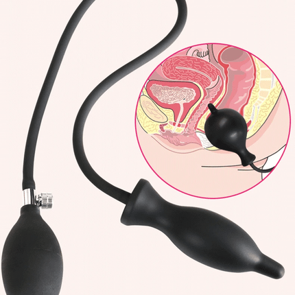 Inflatable Silicone Penis/Ball Gag Oral Dildo Open Mouth Plug Expandable Pump Big Anal Butt Plug Vibrator BDSM Flirt Sex Tools