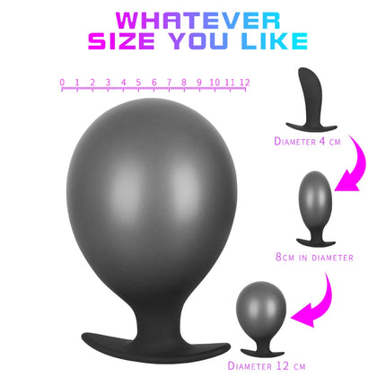 Inflatable Silicone Penis/Ball Gag Oral Dildo Open Mouth Plug Expandable Pump Big Anal Butt Plug Vibrator BDSM Flirt Sex Tools