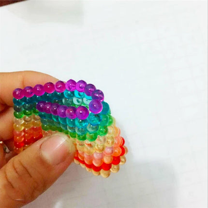 1200pcs/bag Crystal Refill Pack!Wholesale 5mm Epoch Beads Perlen Magic Water Beados Puzzles Toys Educational Kids Bead 3D Puzzle