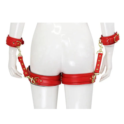 Thierry Bondage Restraint Adult Games Sex Toys For Woman,Thigh Cuffs, Handcuffs, Leg Cuffs Connection Belt,  Erotic Fetish Slave