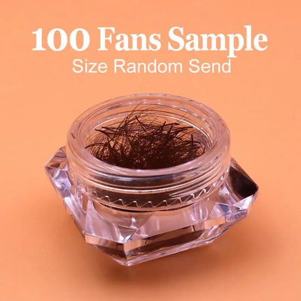 500 Fans 7mm-16mm Sharp Slim Narrow Stem Premade Volume Fans Thin Pointy Base Eyelashes Extensions Loose Fans Makeup Cilia