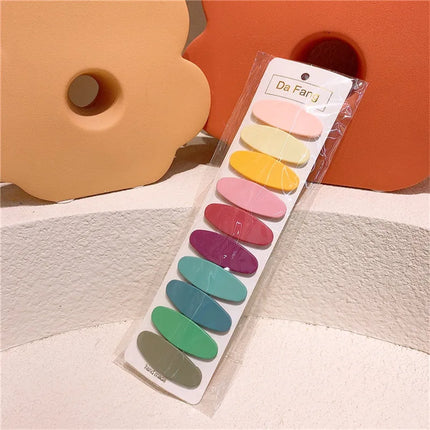 10Pcs/Set Baby Girl Hair Clips Kid Cute Colorful Hairpins Water Droplets Bangs Barrette Headdress Children Hairs BB Clip Hairpin