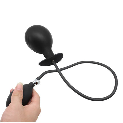 Inflatable Silicone Penis/Ball Gag Oral Dildo Open Mouth Plug Expandable Pump Big Anal Butt Plug Vibrator BDSM Flirt Sex Tools