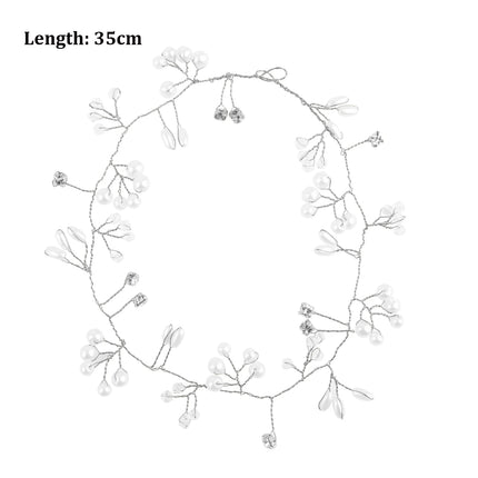 Crystal Pearl Tiaras Hairbands Hairpins Bridesmaid Diamante Vine Decoration Hair Accessories Bridal Wedding Jewelry Headwear