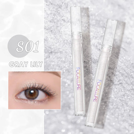 FOCALLURE-Liquid Eyeshadow Glitter for Eyes, Cosmetics Eyeliner with Sparkles, Shiny Shadows, Professional Makeup