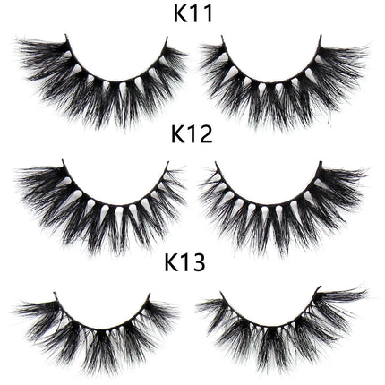 FOXESJI Makeup Eyelashes 3D Mink Eye Lashes Fluffy Soft Wispy Natural Lashes Extension Reusable Fake Lashes Mink False Eyelashes
