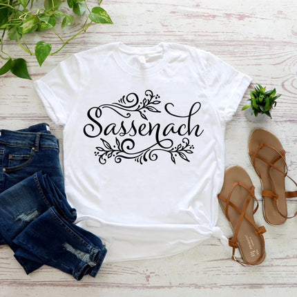 Sassenach Shirt Outlander Book Series T-Shirt Claire Jamie Fraser Shirts Outlander TV Shows Inspired Tee Vintage Tops