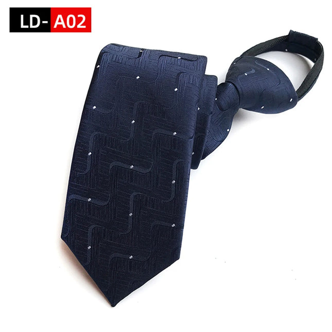 Men's Ties: Black Zipper Tie, Pre-tied Bow Tie, Women's Green Navy Blue Red Neckties, Classic 8cm Neckties for Men's Shirts, Zipper Cravat
