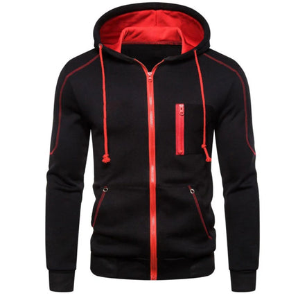 Men's Autumn Winter Tracksuit Zipper Hoodie and Pants 2 Piece Casual Sportswear Jogger Running Suit Fitness Sweatshirt Cardigian