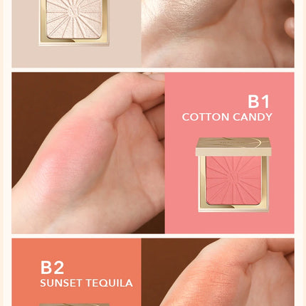 IMAGIC Brightening Highlighter&Cheek Blush Palette Professional Brighten 8-Color Repair Smooth Oil-Control Natural Pressed Makeu