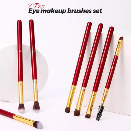 DUcare Eyeshadow Makeup Brush 6-7Pcs Makeup Tools Powder Foundation Eyeshadow Eyebrow Synthetic Pony Hair Women Makeup Brush Set