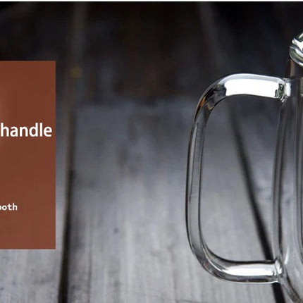 1-6PCS 80-450ML Heat Resistant Double Wall Tea Glass Cup Beer Coffee Handmade Creative Cold Beverage Transparent Drinkware Set
