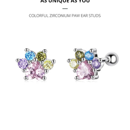 Bamoer 925 Sterling Silver Brilliant Star Earrings for Women Tiny Butterfly Stud Earrings Snowflake Girl Ear Studs Fine Jewelry