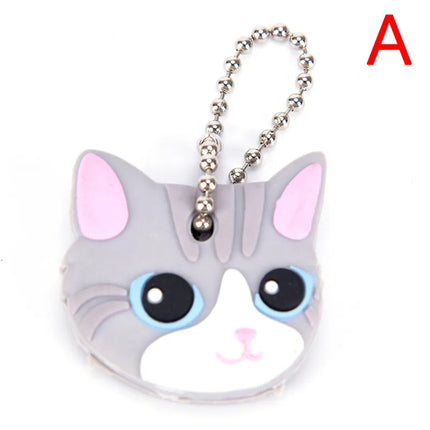 1/10pcs Mixed Color Hollow Multi Color Rubber Soft Key Locks Keys Cap Key Covers Topper Key Ring