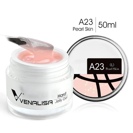 50ml TPO Free Jelly Nail Extension Gel Nail Builder French Nail Gum Venalisa Clear Natural Color Soak Off UV Construction Gel