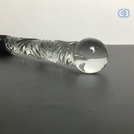Crystal Dildo Real Leather Flogger Glass Penis Whip Sex Whip G-spot Anal Bead Leather Tools Restraints Bdsm Sex Adult Games