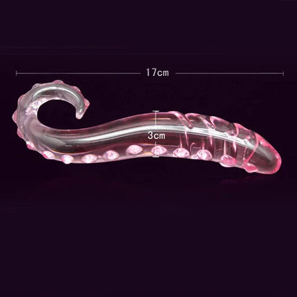 Glass Dildo Anal Vagina Massager Artificial Glans Penis Spiral G Spot Simulator Butt Plug Adult Products Sex Toys for Women Men