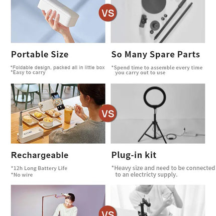 Phone Holder Lampe Selfie Fill Light Support Portable Pour Stand Telephone Voiture Fone Bluetooth Camera Lamparas Led Lamp Luz