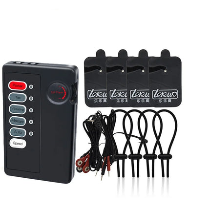 Electro Shock Penis Ring Bdsm Strong Electric Stimulate Therapy Massager Pad Penis Extender Enlargement Sex Toy Male Masturbator