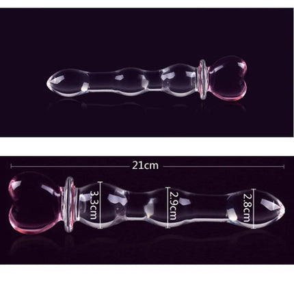 Glass Dildo Anal Vagina Massager Artificial Glans Penis Spiral G Spot Simulator Butt Plug Adult Products Sex Toys for Women Men