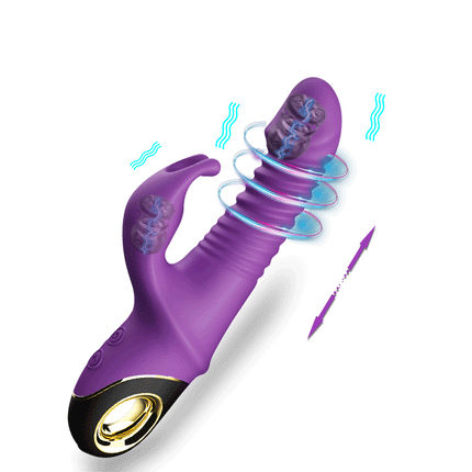 Rabbit Vibrator Automatic Telescopic Rotation G-Spot Clitoris Stimulator Female Masturbation Sex Toys For Women Adults 18