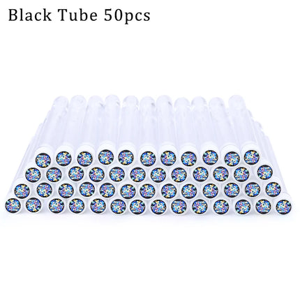 50/100pcs Diamond Eyebrow Brush Tube Disposable Eyelash Brush Reusable Crystal Eyelash Brush Replaceable Dust-proof Makeup Sets